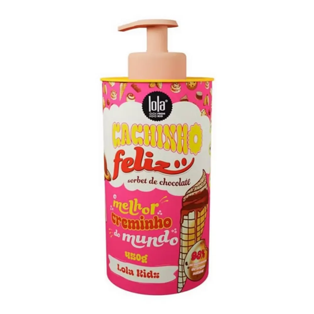 Lola Cosmetics Kids Cachinho Feliz Sorbete de Chocolate Creme de Pentear 450g Lola Cosmetics Kids Cachinho Feliz Sorbete de Chocolate Creme de Pentear 450g